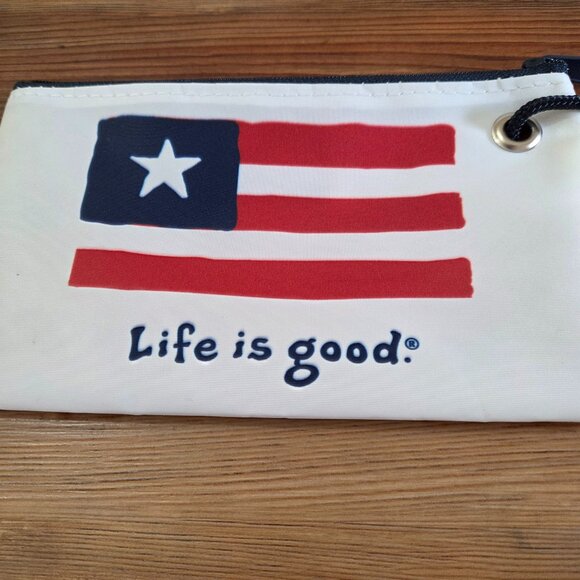 Life is Good and Sea Bags Wristlet- American Flag - Picture 4 of 6